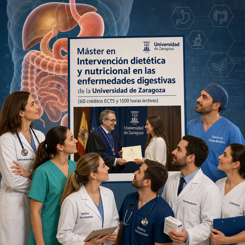 Master en intervención dietética y soporte nutricional en las enfermedades digestivas porque la titulación